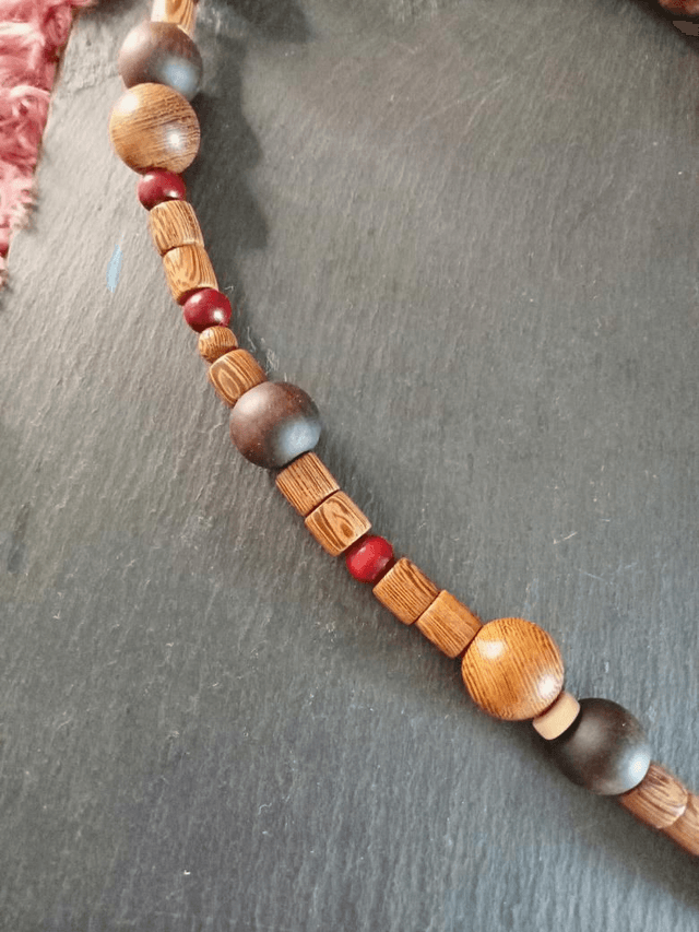 Mala en perles de bois 